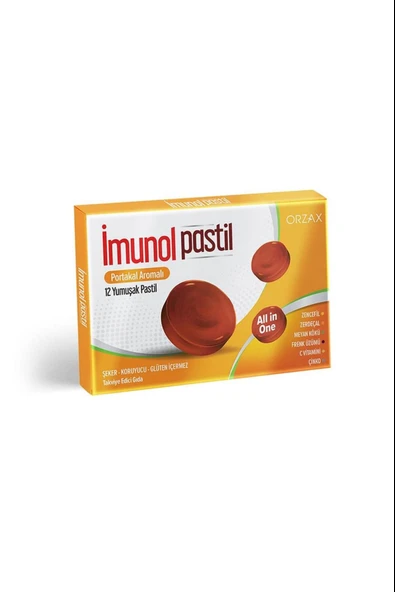 İmunol Pastil Portakal 12li ürün görseli 1