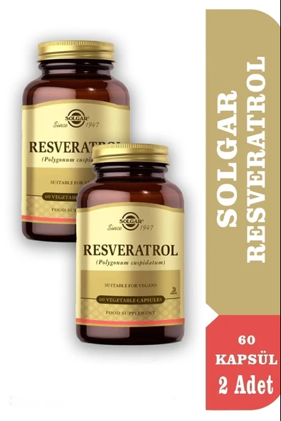 Solgar Resveratrol 60 Kapsül 2 Adet - Resim 2