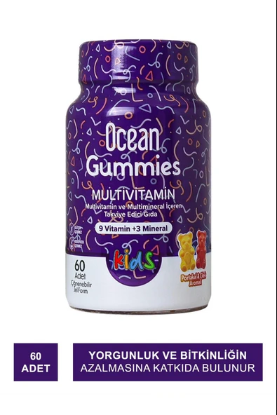 Ocean Gummies Multivitamin Kids 60 Yumuşak Tablet ürün görseli 1