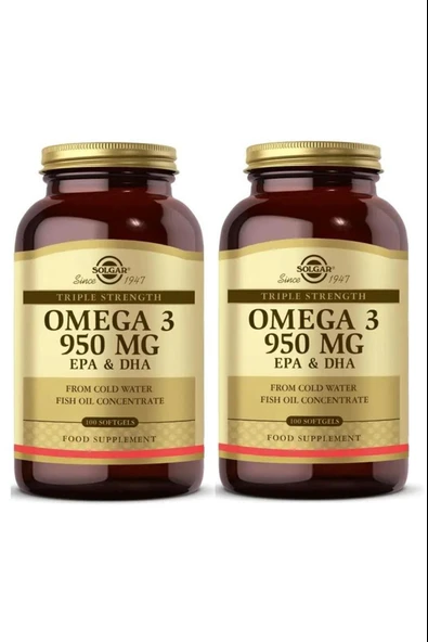 Solgar Omega-3 950 Mg 100 Kapsül 2 Adet ürün görseli 1