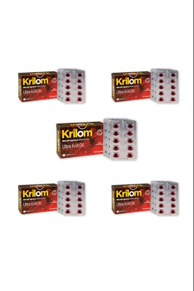 Krilom Ultra Krill Oil 30 Yumuşak Kapsül 5 Adet ürün görseli 1