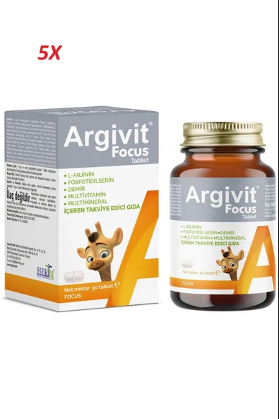 Argivit Focus 30 Tablet 5 Adet ürün görseli 1