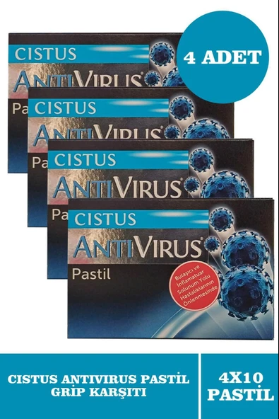Cistus Antivirus Pastil 10 Adet 4 Adet ürün görseli 1