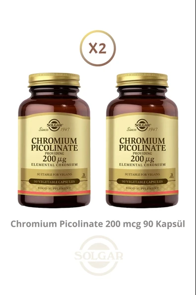 Solgar Chromium Picolinate 90 Adet 2 Adet ürün görseli 1