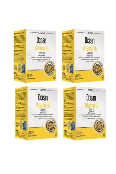 Ocean Vitamin D3 400 IU Sprey 4 Adet ürün görseli 1