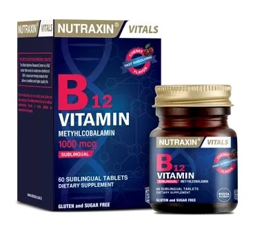 Nutraxin B12 Vitamin 1000mcg 60 Tablet ürün görseli 1