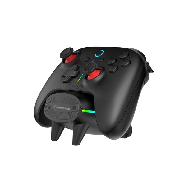Rampage HYDRA PRO Siyah BT + 2.4 GHz Şarj İstasyonlu PC Gamepad RGB Joypad ürün görseli 1