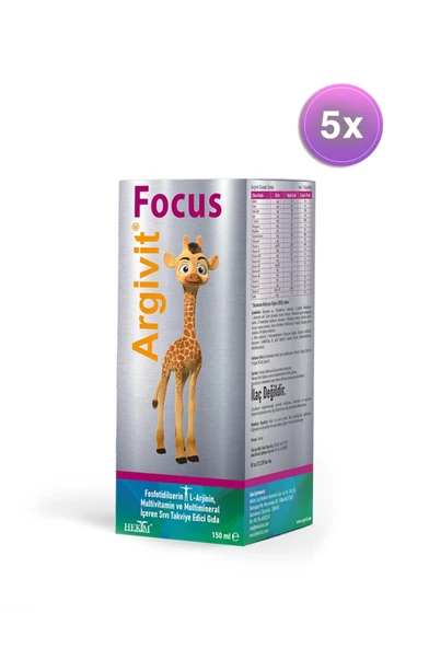 Argivit Focus 150 ml 5 Adet ürün görseli 1