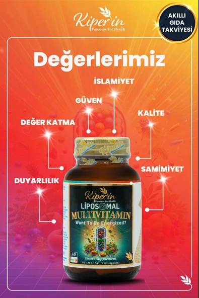 Kiperin Multivitamin Lipozomal 30 Kapsül - Resim 5