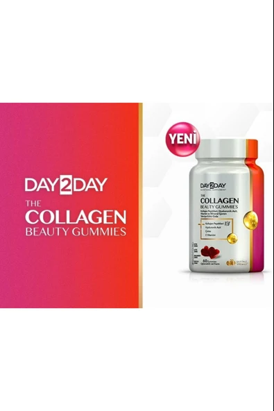 Day2Day The Collagen Beauty Gummies 60 Çiğnenebilir Jel Form ürün görseli 1