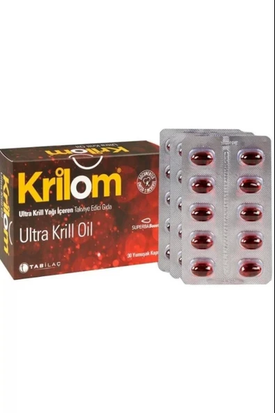 Krilom Ultra Krill Oil 30 Yumuşak Kapsül ürün görseli 1