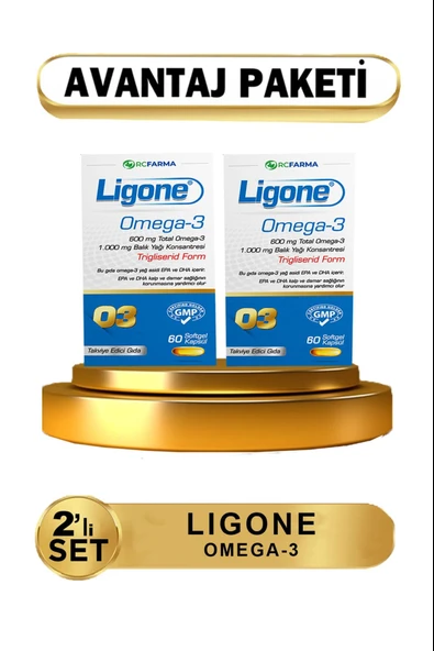Ligone Omega-3 Softgel 60 Kapsül 2 Adet ürün görseli 1