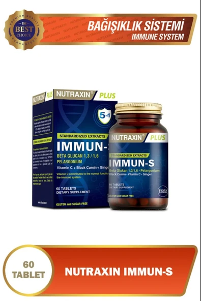 Nutraxin Immun-S 60 Tablet ürün görseli 1