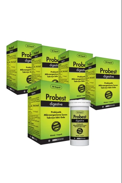 Probest Probiyotik Digestive 20 Kapsül 5 Adet ürün görseli 1