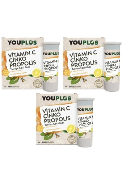 Youplus 20 Efervesan Tablet 3 Adet ürün görseli 1
