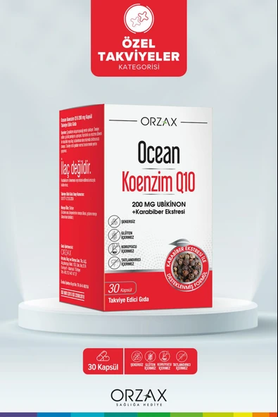 Ocean Koenzim Q10 200 mg 30 Kapsül ürün görseli 1