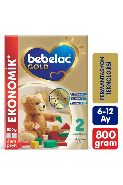 Bebelac Gold 2 Devam Sütü 6 Ay+ 800 gr ürün görseli 1