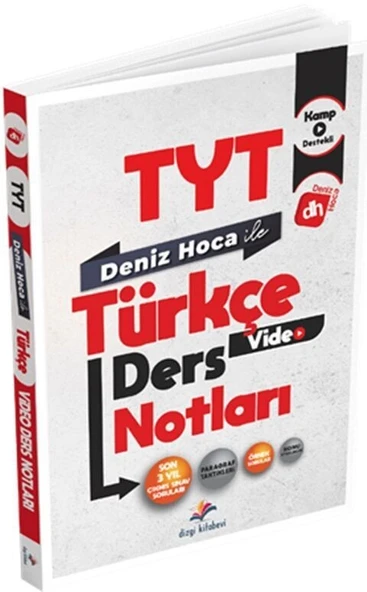 Deniz Hoca TYT Türkçe Video Ders Notları Dizgi Kitap ürün görseli 1