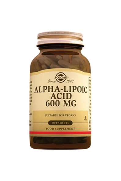 Solgar Alpha Lipoic Acid 600 mg 50 Tablet ürün görseli 1