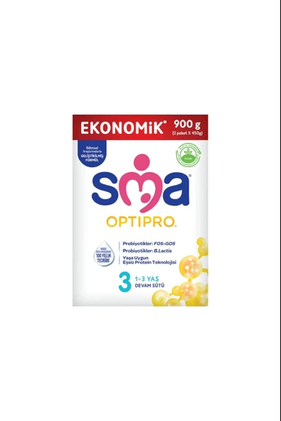 SMA Optipro 3 Devam Sütü 900 gr ürün görseli 1