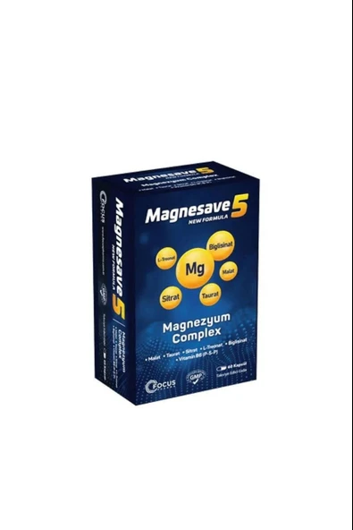 Magnesave 5 Magnezyum 60 Kapsül ürün görseli 1