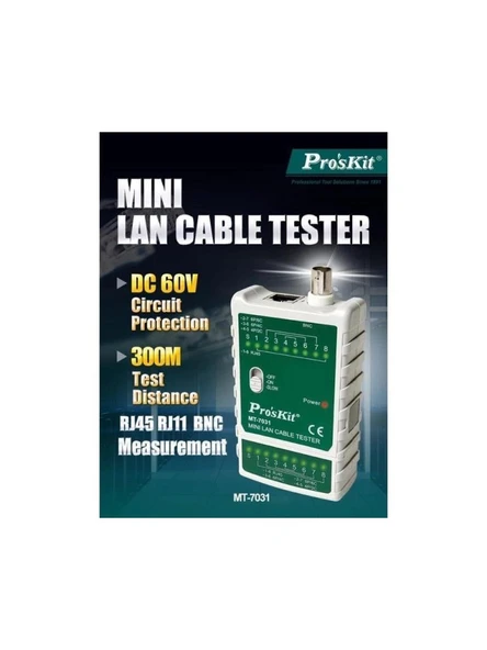 Proskıt Mt-7031 Kablo Test Cihazı - Resim 4