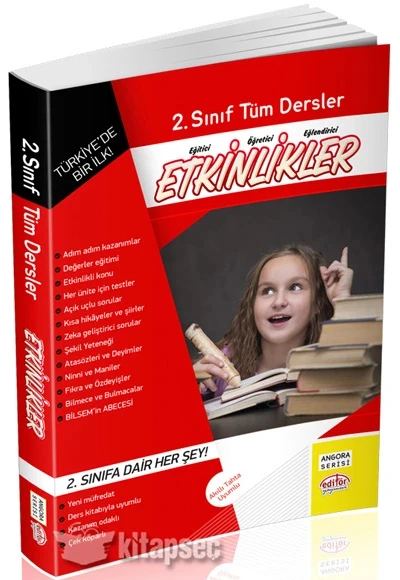 Editör 2. Sınıf Tüm Derslaer Etkinlikler ürün görseli 1
