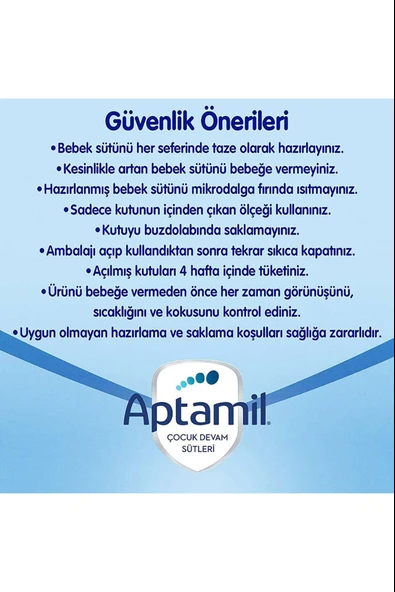 Aptamil Pronutra 1 Devam Sütü 350 gr - Resim 8