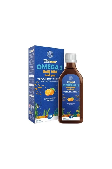 Wellcare Omega 3 Doğal Portakal Aromalı Balık Yağı 150 ml ürün görseli 1