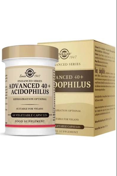 Solgar Advanced 40+ Acidophilus 60 Kapsül ürün görseli 1