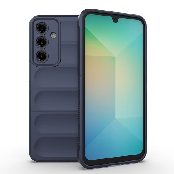 Samsung Galaxy A17 Kılıf Esnek TPU Oyuklu Arka Yüzey Tasarımlı Etnik Silikon Kapak ürün görseli 1