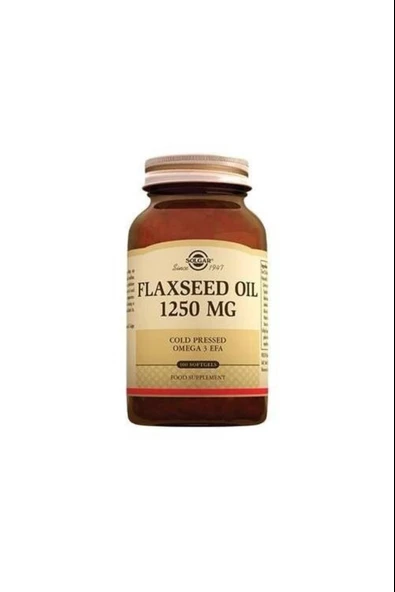 Solgar Flaxseed Oil 1250 Mg 100 Kapsül ürün görseli 1