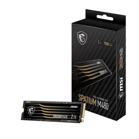 MSI MSI SPATIUM M480 PRO 2TB NVMe M.2 2280 Okuma 7400 MB/s Yazma 7000 MB/s