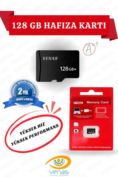 Venas Ultra 128 GB UHS-3 Class 10 A++ KALİTE 128G- Micro SD Kart ürün görseli 1