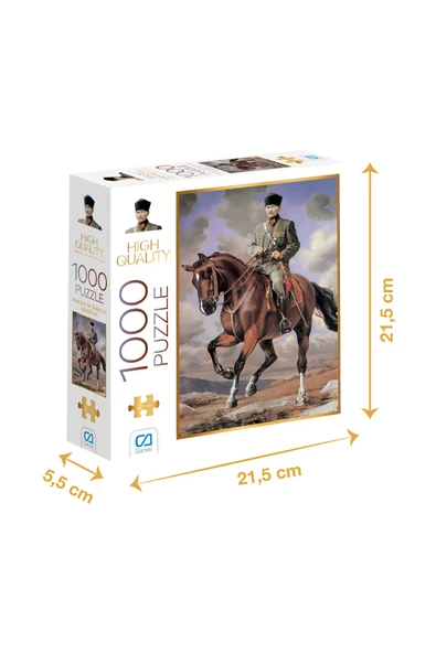 Ca Games 1000 Parça Atatürk ve Atı Sakarya Savaşı Puzzle 7075 ürün görseli 1