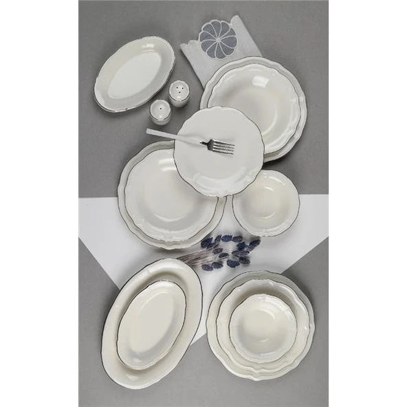 Porser Platin Yaldız Fulya Yemek Seti 53 Parça ürün görseli 1
