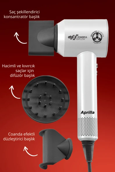 APRİLLA SAÇ KURUTMA MAKİNESİ AHD-2160 ürün görseli 1