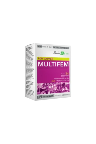 Suda Vitamin Multifem Multivitamin 60 Kapsül ürün görseli 1