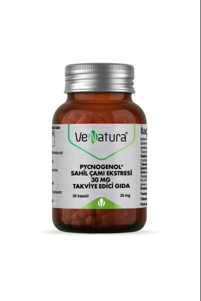 Venatura Pycnogenol Sahil Çamı Ekstresi 30 mg 30 Kapsül ürün görseli 1