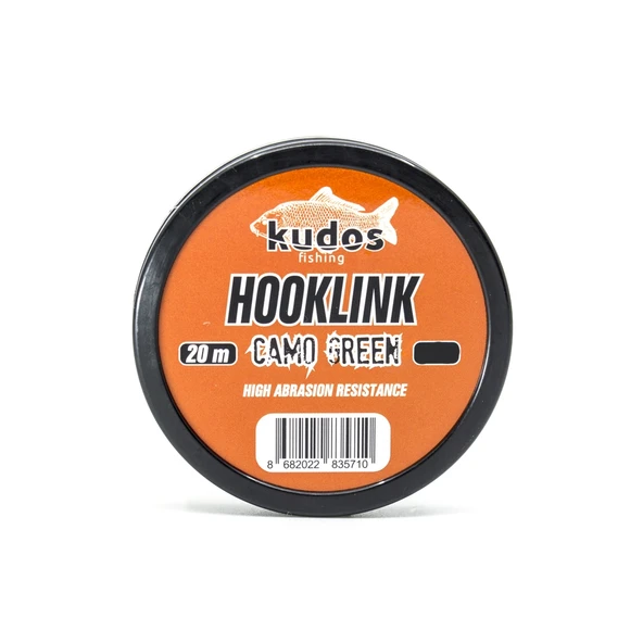 Kudos Hooklink Camo Green 20m Leader Çeker (lb) : 25lb ürün görseli 1