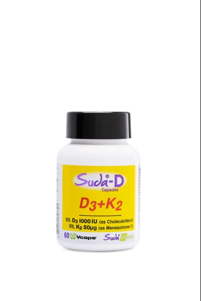 Suda Vitamin D3+K2 Vitamini 60  Kapsül ürün görseli 1