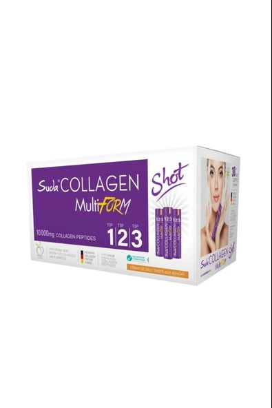 Suda Collagen MultiForm Şeftali Aromalı Kolajen 40mlx30 Shot ürün görseli 1