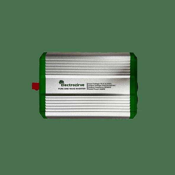 IC2000-12 Electrozirve 2000W Tam Sinüs İnverter 12V ürün görseli 1