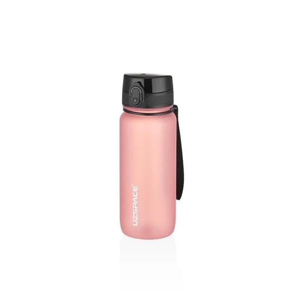Uzspace 650ml Soft Touch Tritan Su Matarası Pudra Pembe ürün görseli 1