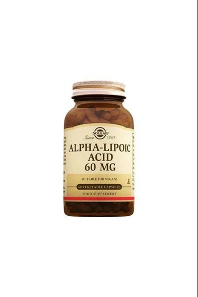 Solgar Alpha Lipoic Acid 60 mg 60 Kapsül ürün görseli 1