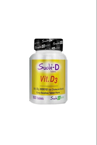 Suda Vitamin Vitamin D3 100 Tablet ürün görseli 1