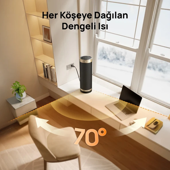 DREO Solaris Slim H3S Akıllı Elektrikli Isıtıcı (Distribütör Garantili) - Resim 5
