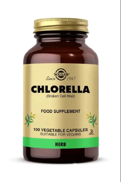 Solgar Chlorella 520 mg 100 Kapsül ürün görseli 1
