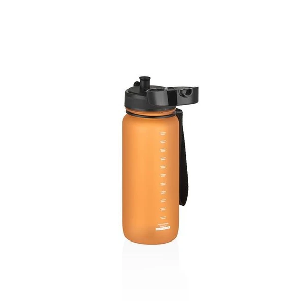 Uzspace 650ml Soft Touch Tritan Su Matarası Turuncu - Resim 2