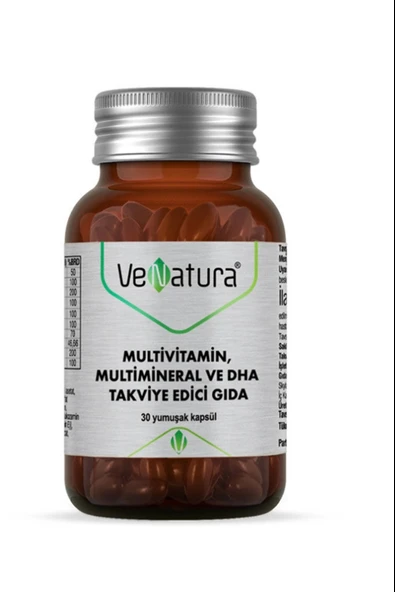 Venatura Multivitamin Multimineral ve DHA 30 Kapsül ürün görseli 1